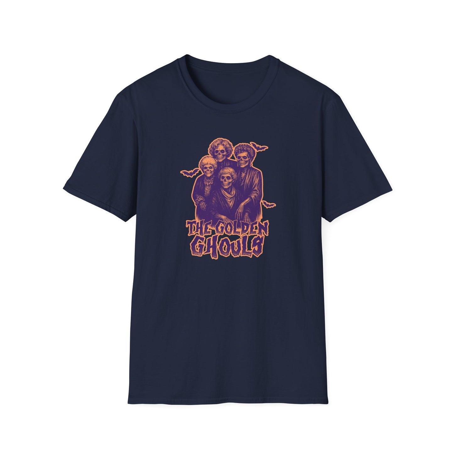 The Golden Ghouls Unisex Softstyle T-Shirt, Sitcom Inspired Halloween Shirt, Ghoul Tee, Spooky Apparel, Ghostly Gift, Festival Wear
