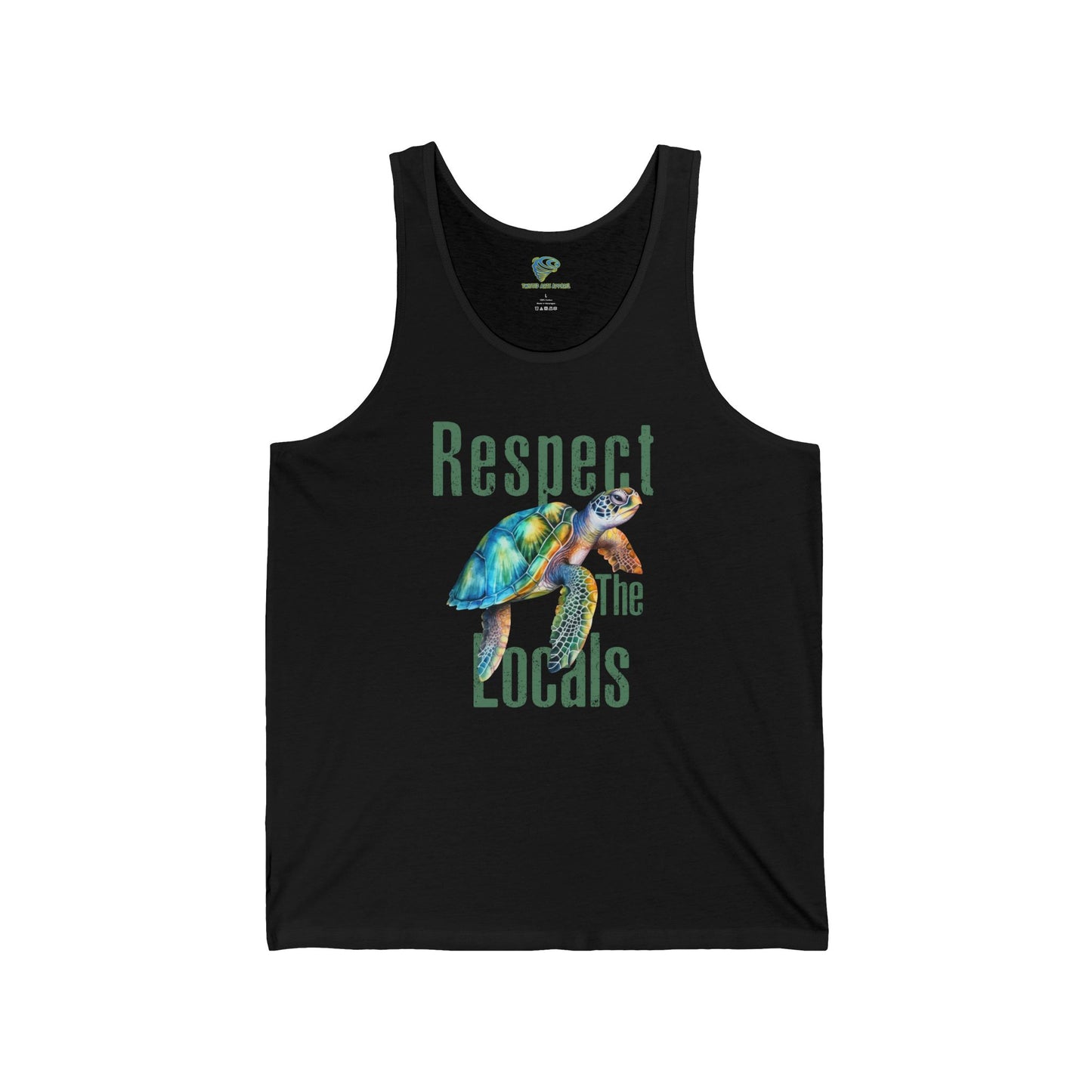 Sea Turtle Unisex Tank - Respect the Locals, Save the Sea Turtles