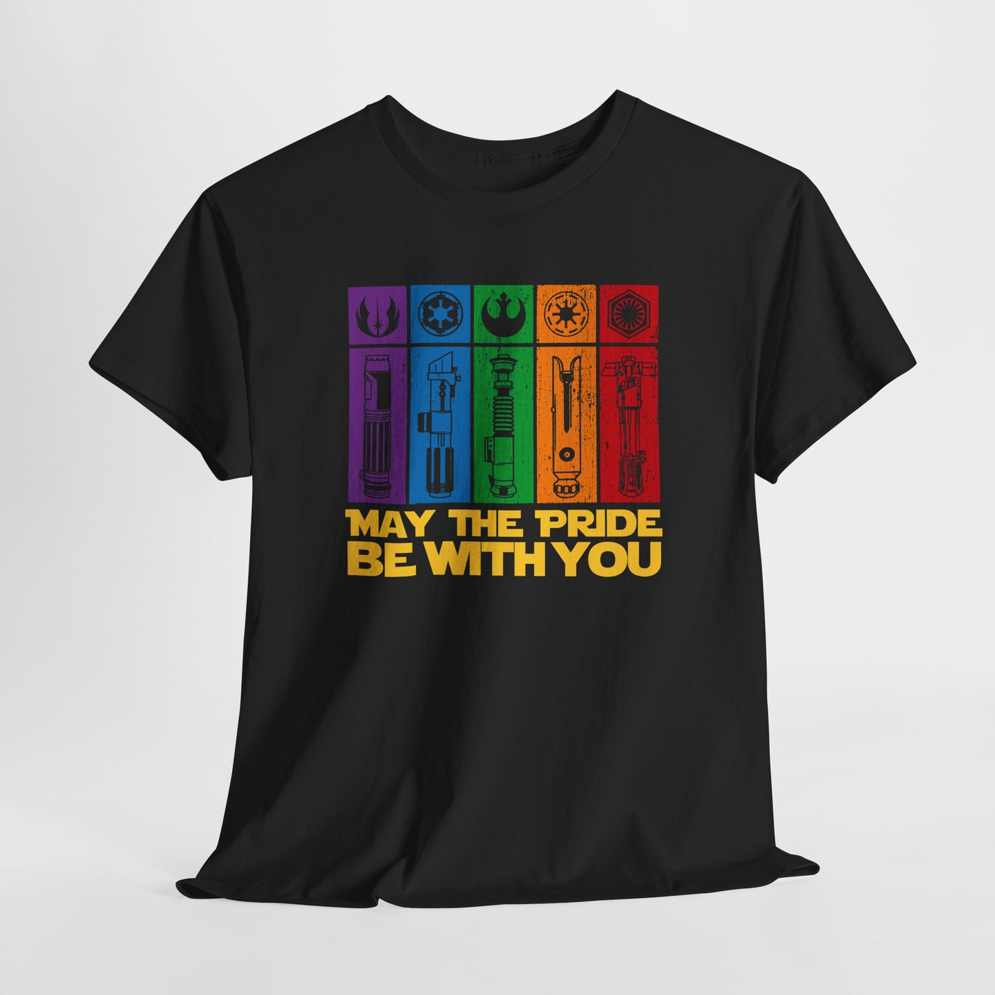Pride-Themed Unisex Heavy Cotton Tee - "May the Pride Be With You"
