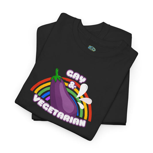 Gay Vegetarian Unisex Tee - Adult Humor Shirt