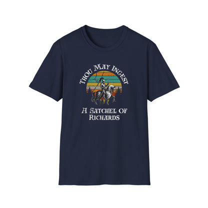 Funny Vintage Graphic Unisex T-Shirt - 'Thou May Ingest A Satchel of Richards'