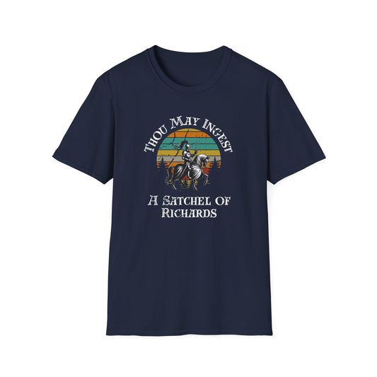 Funny Vintage Graphic Unisex T-Shirt - 'Thou May Ingest A Satchel of Richards'