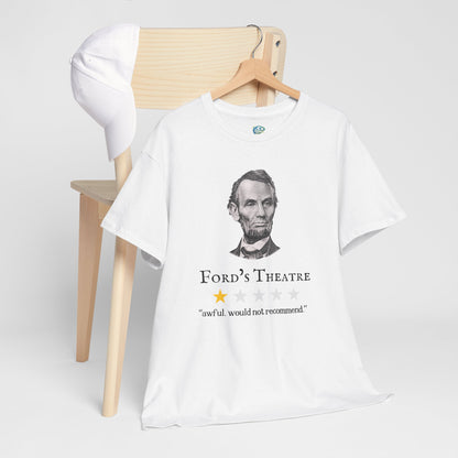 Funny Abraham Lincoln Ford's Theater Google Review Unisex Tee