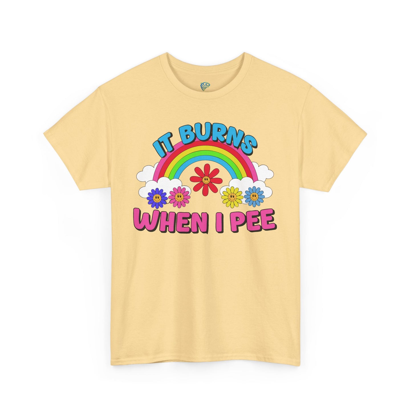 Funny It Burns When I Pee T-Shirt, Unisex Heavy Cotton Tee, Joke Tee, Gag Gift Shirt, Humor Top