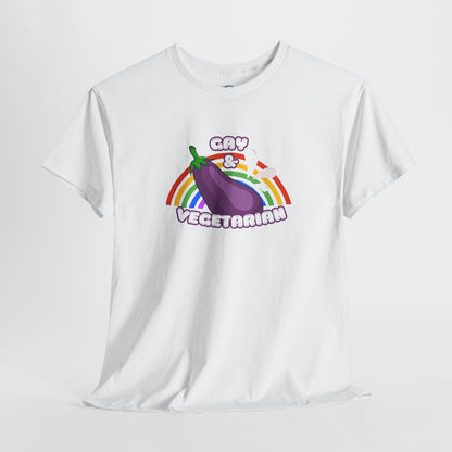 Gay Vegetarian Unisex Tee - Adult Humor Shirt
