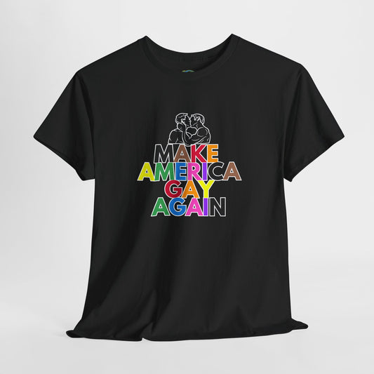 Make America Gay Again Unisex Heavy Cotton Tee - Pride & LGBTQ+ Support