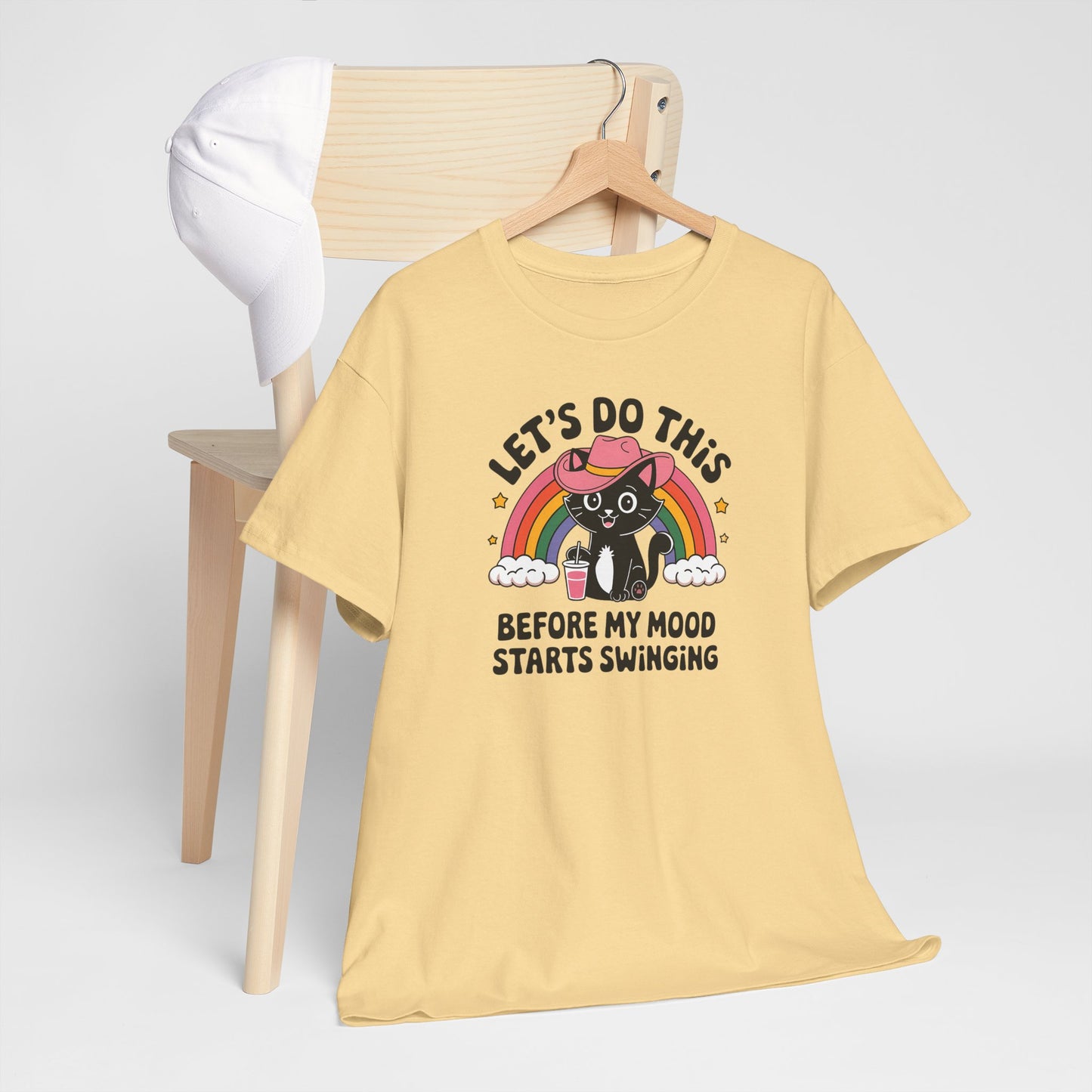 Funny Mood Swing Comedic Unisex T-Shirt, Let's Do This Before My Mood Starts Swinging, Humor Tee, Sarcastic Shirt, Comedic Top