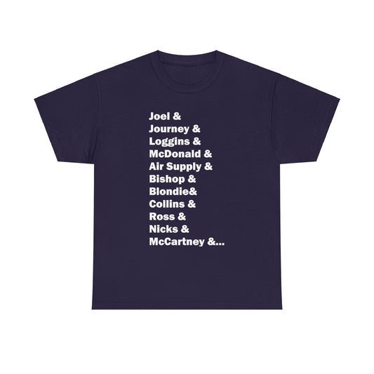 Yacht Rock Artists T-Shirt, Vintage Music Tee, Retro Band Shirt, Classic Rock Musician Top, Nautical Song Tshirt
