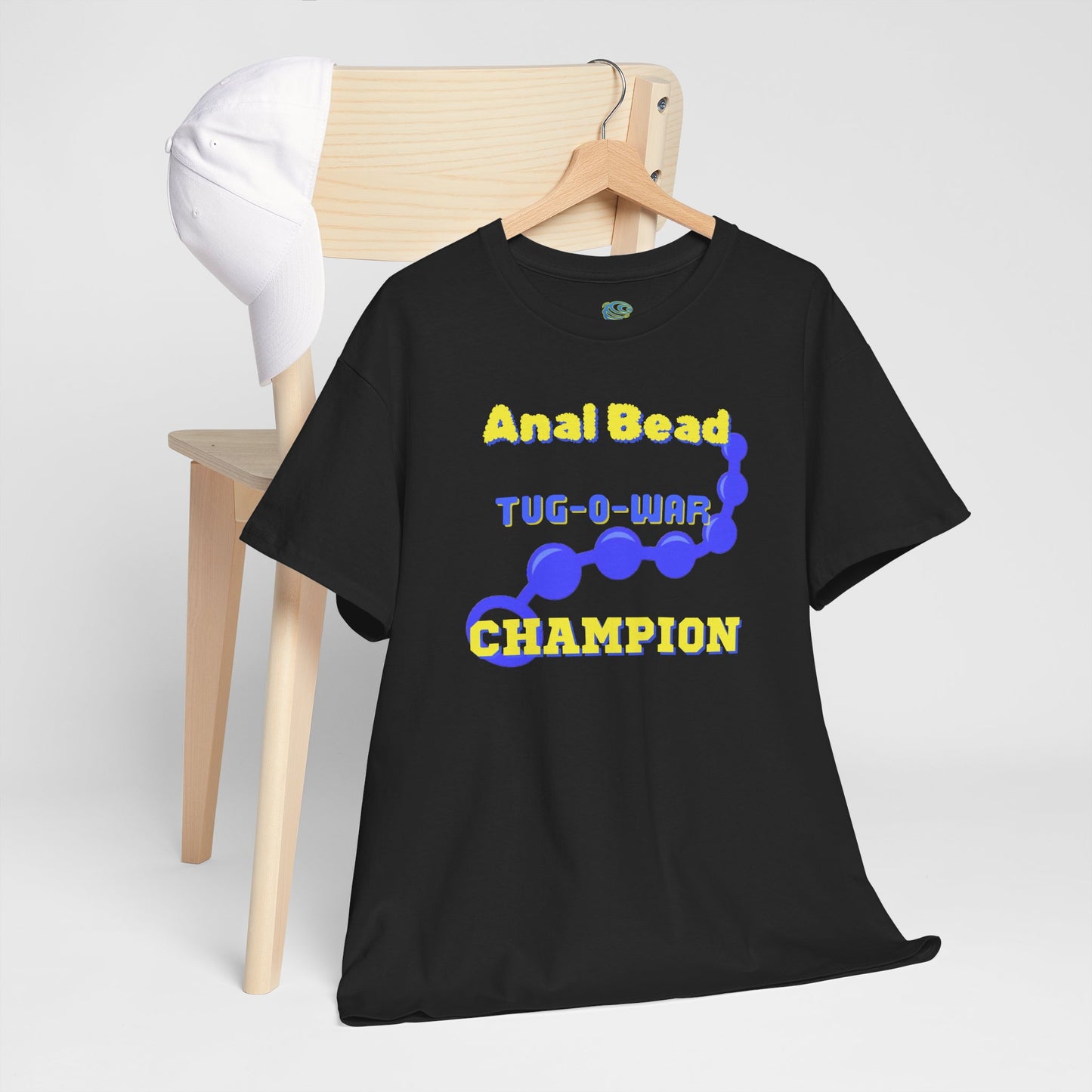 Funny Gag Gift Anal Bead Tug-O-War Champion Tee