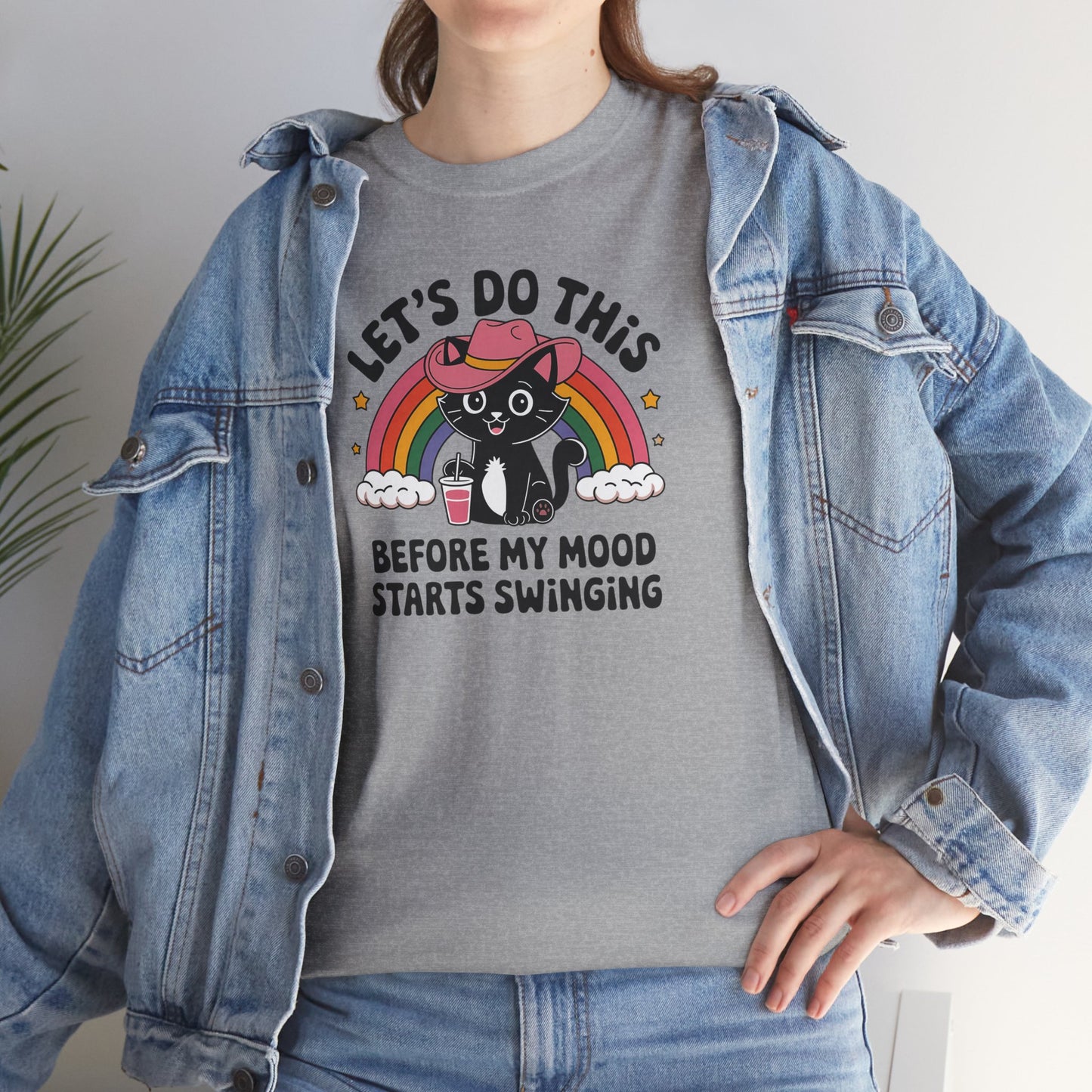 Funny Mood Swing Comedic Unisex T-Shirt, Let's Do This Before My Mood Starts Swinging, Humor Tee, Sarcastic Shirt, Comedic Top