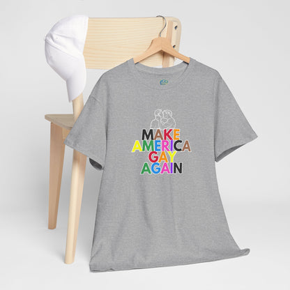 Make America Gay Again Unisex Heavy Cotton Tee - Pride & LGBTQ+ Support