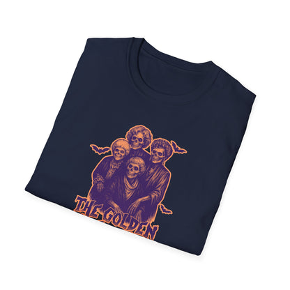The Golden Ghouls Unisex Softstyle T-Shirt, Sitcom Inspired Halloween Shirt, Ghoul Tee, Spooky Apparel, Ghostly Gift, Festival Wear