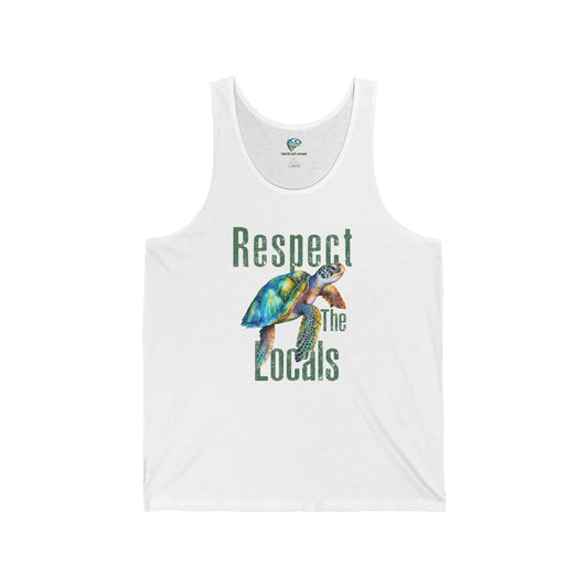 Sea Turtle Unisex Tank - Respect the Locals, Save the Sea Turtles