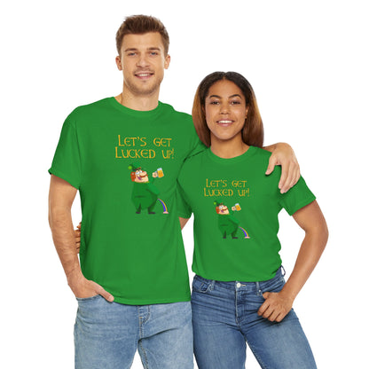 Lets Get Lucked Up Funny St. Patrick's Day T-Shirt