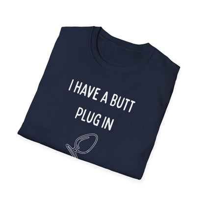 Funny Butt Plug Unisex T-Shirt, Humorous Gift, Men's and Women's Shirt, Party Wear, Novelty Tee, Playful Fashion