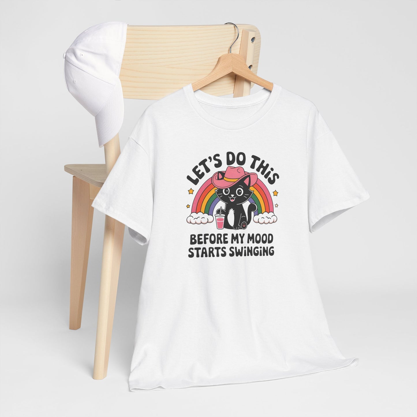 Funny Mood Swing Comedic Unisex T-Shirt, Let's Do This Before My Mood Starts Swinging, Humor Tee, Sarcastic Shirt, Comedic Top