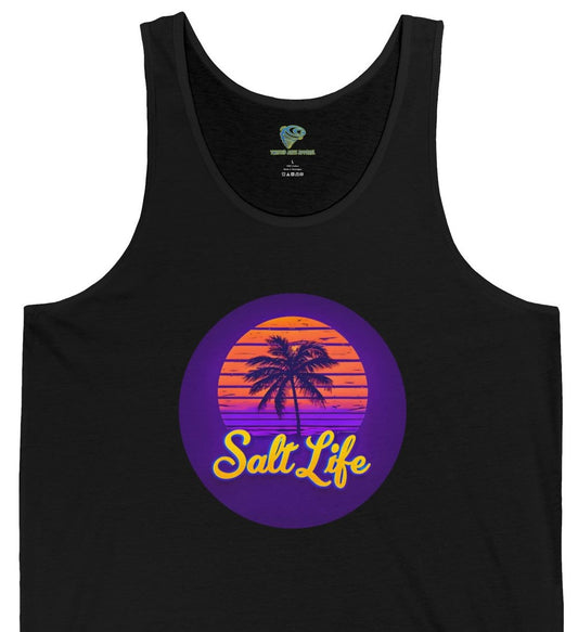 Retro Summer Palm Tree Tank Top
