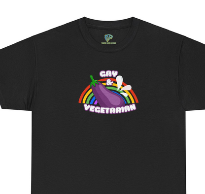 Gay Vegetarian Unisex Tee - Adult Humor Shirt