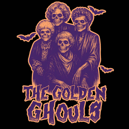 The Golden Ghouls Unisex Hooded Long Sleeve Tee, Halloween Sitcom Inspired Apparel, Spooky Season Shirt, Ghostly Gift, Festival Wear, Graphic Hoodie