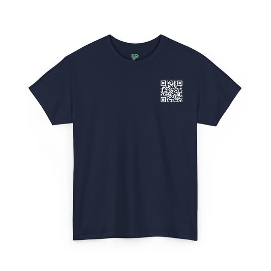 Funny QR Code Unisex Tee - Secret Message Cotton Shirt