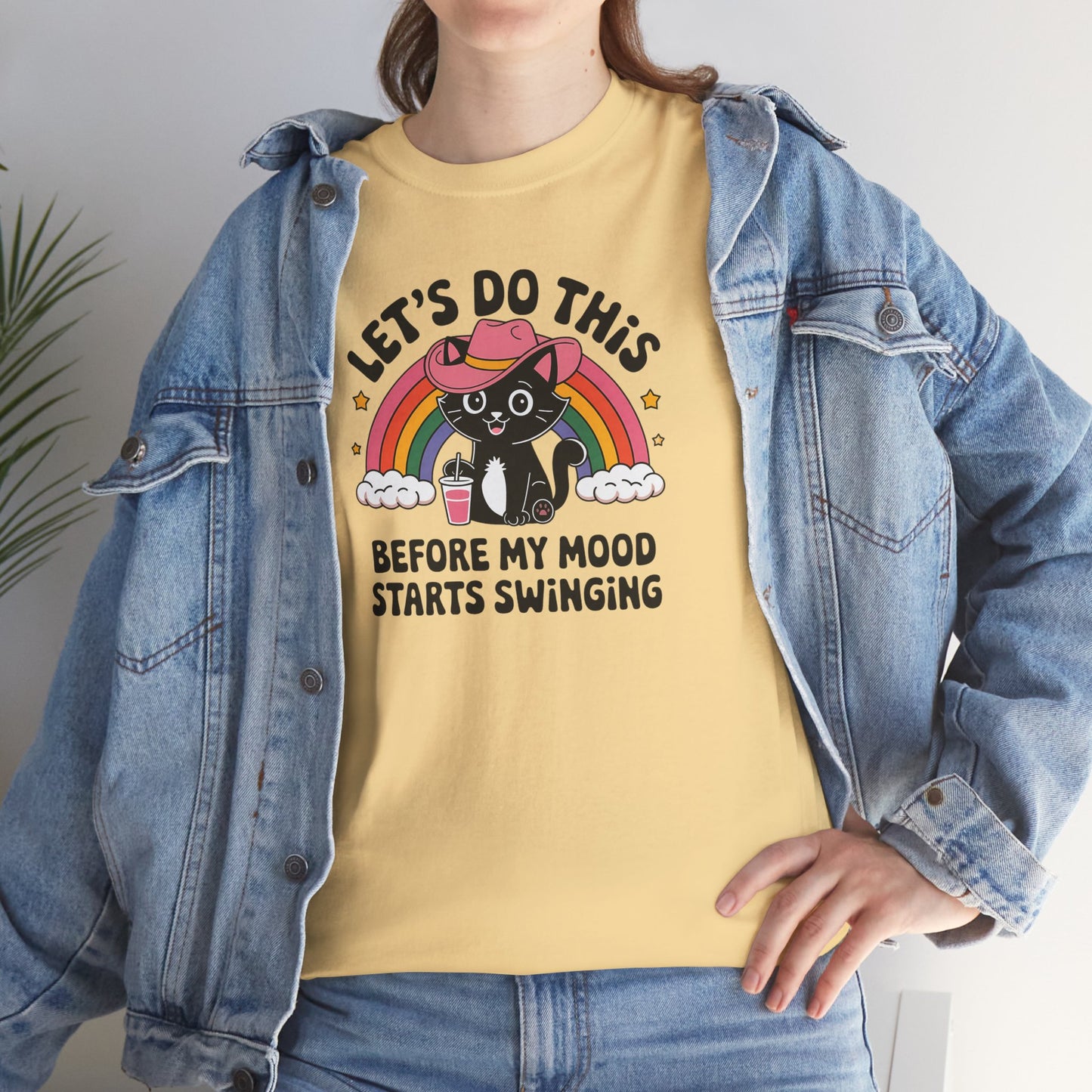 Funny Mood Swing Comedic Unisex T-Shirt, Let's Do This Before My Mood Starts Swinging, Humor Tee, Sarcastic Shirt, Comedic Top