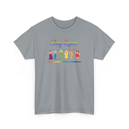Pride Celebratory Drag Queen Tee - Slay Queen, Unisex Cotton Tee, LGBTQ+ Apparel