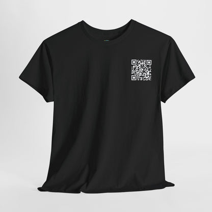 Funny QR Code Unisex Tee - Secret Message Cotton Shirt