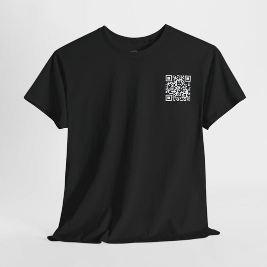 Funny QR Code Unisex Tee - Secret Message Cotton Shirt