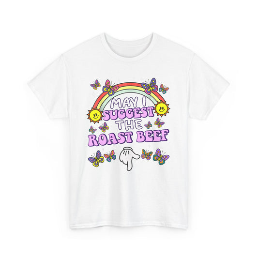 Funny Women's Embarrassing Roast Beef Unisex Tee, Joke Shirt Exchange Gift, Hilarious Humor