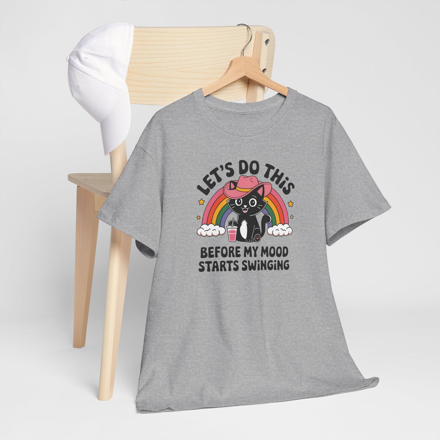 Funny Mood Swing Comedic Unisex T-Shirt, Let's Do This Before My Mood Starts Swinging, Humor Tee, Sarcastic Shirt, Comedic Top