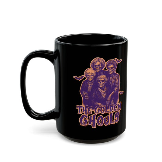 The Golden Ghouls Coffee Mug, Halloween Gift Idea, Unique Drinkware, 15oz Halloween Mug