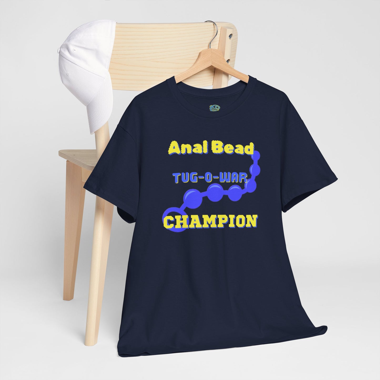 Funny Gag Gift Anal Bead Tug-O-War Champion Tee