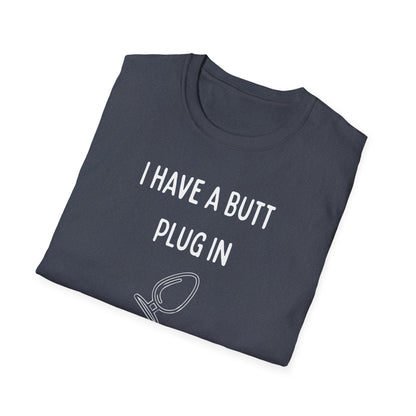 Funny Butt Plug Unisex T-Shirt, Humorous Gift, Men's and Women's Shirt, Party Wear, Novelty Tee, Playful Fashion