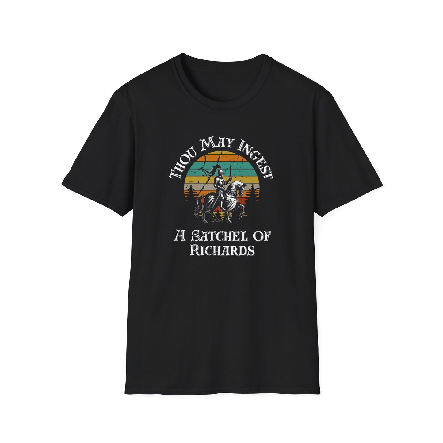 Funny Vintage Graphic Unisex T-Shirt - 'Thou May Ingest A Satchel of Richards'