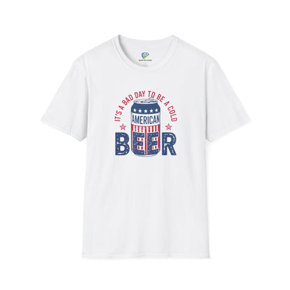 Patriotic 'It's A Bad Day To Be A Cold Beer' Unisex Tee
