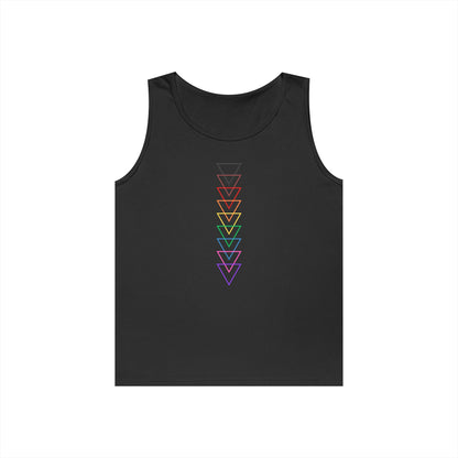 LGBTQ+ Pride Arrows Design Unisex Heavy Cotton Tank Top - Summer Vibes