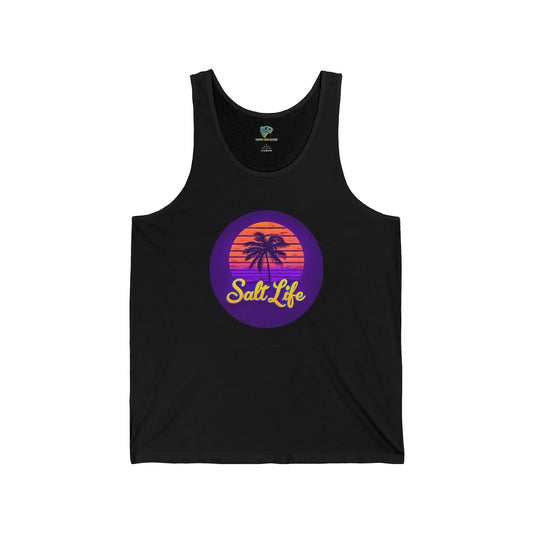 Retro Summer Palm Tree Tank Top