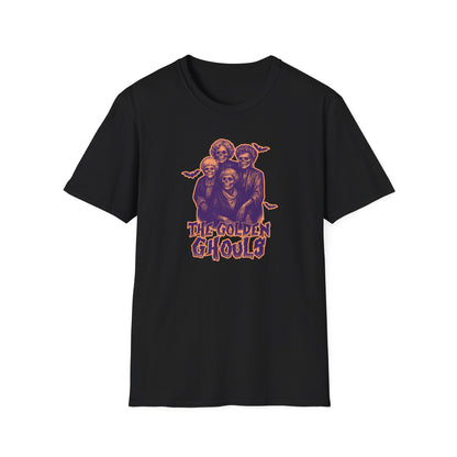 The Golden Ghouls Unisex Softstyle T-Shirt, Sitcom Inspired Halloween Shirt, Ghoul Tee, Spooky Apparel, Ghostly Gift, Festival Wear
