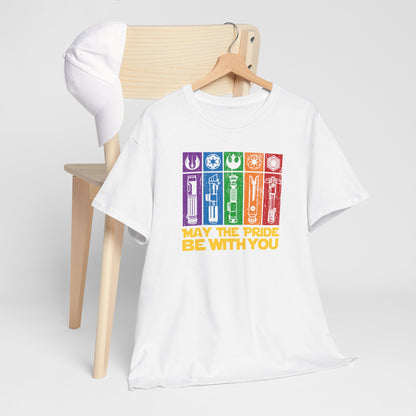 Pride-Themed Unisex Heavy Cotton Tee - "May the Pride Be With You"