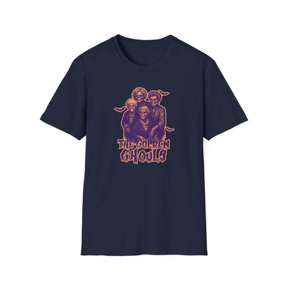 The Golden Ghouls Unisex Softstyle T-Shirt, Sitcom Inspired Halloween Shirt, Ghoul Tee, Spooky Apparel, Ghostly Gift, Festival Wear