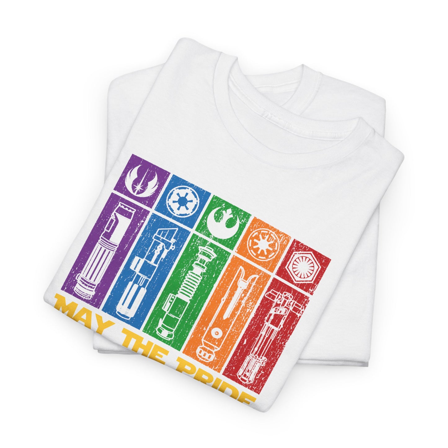 Pride-Themed Unisex Heavy Cotton Tee - "May the Pride Be With You"
