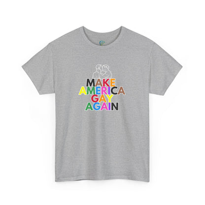 Make America Gay Again Unisex Heavy Cotton Tee - Pride & LGBTQ+ Support